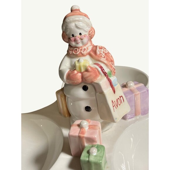 Avon Snowlady 2003 Presidents Club Holiday Gift Collection Serving Dish - Picture 5 of 16